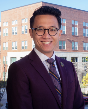 The bio image for fellow, Huy